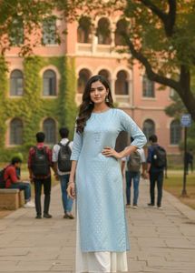 Light Blue Kurti