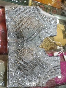 Silver Embellished Blouse