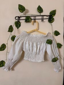 White Off-Shoulder Top