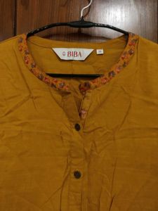 BIBA Mustard Yellow Kurta