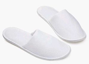 White  Slippers, Cotton Universal Size