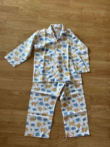 Mulmul Cotton Kids Set - Elephant Print