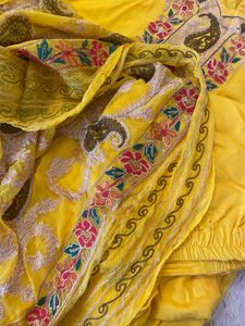 Yellow Embroidered Kurta Set