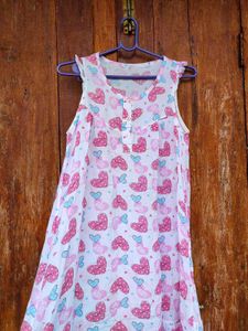 Heart Print Nightgown
