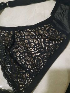 Black Lace Bikini Set