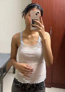 Cute White Tank Top