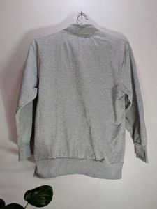 Gray Pullover Sweatshirt Unisex