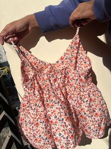 a multicoloured crop top