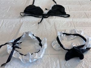 Black &amp; White Lingerie Set