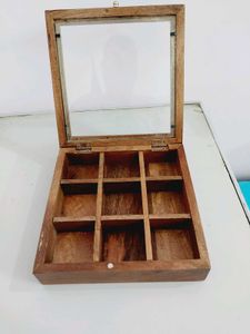Wooden Shadow Box Display Case Oriflame