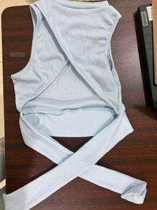 Cute Backless With Bow Crop Top