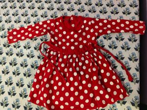 Heart Print Layered Dress With Micky Mouse Tshirt