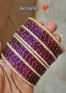 Raindrop Glass Bangle (Set of 18)