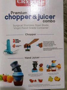New Premium Chopper &amp; Juicer Combo
