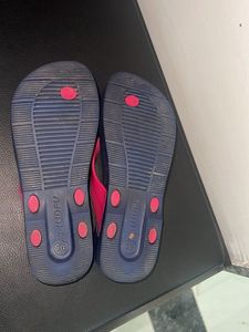 Pink &amp; Navy Flip Flops