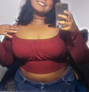 Red Long Sleeve Top