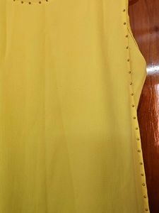 Yellow Sleeveless Top