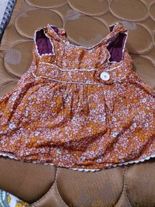 Floral Dress with Button