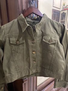 Bottle Green Jacket Full Sleeves
