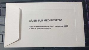Denmark Postal Envelope With 2 Stamps