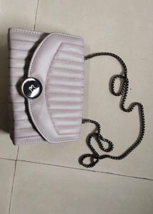 Quilted Lilac Crossbody Bag