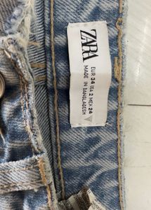 Zara Distressed Denim Jeans