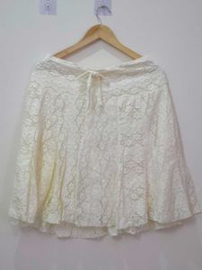 White Lace Skirt
