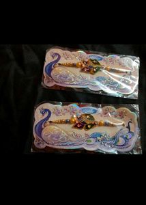 2 peacock rakhi