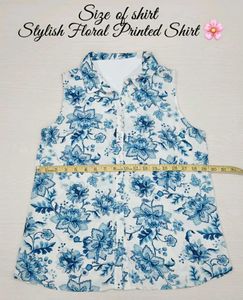 Sleeveless Shirt With Floral Print