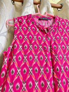 Pink Printed Kurti