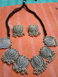 Oxidised Unused Kundan Set