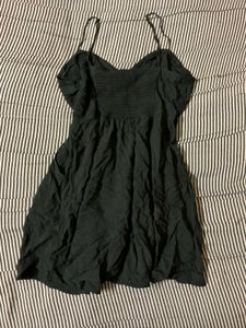 Black Spaghetti Strap Mini Dress
