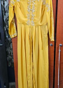 Yellow Embroidered Kurta Set