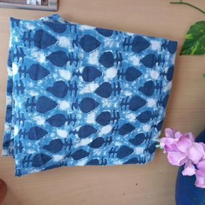 Graceful Indigo Color Khadi Cotton Kurti❤️