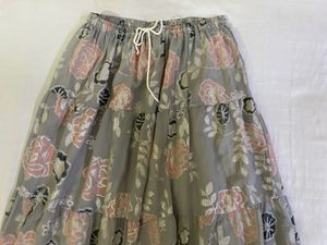 Floral Tiered Maxi Skirt Waist 28-32