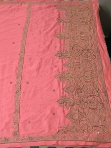 zardosi Hand work Saree