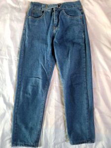 Blue denim jeans for women