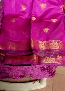Pink &amp; Gold Saree