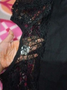 Elegant Black Lace Top