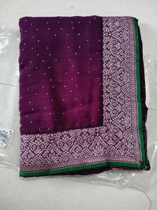 Elegant Purple Saree