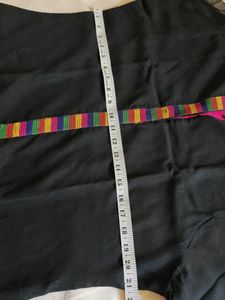 Black Kurta With Beautiful Multicolour Line
