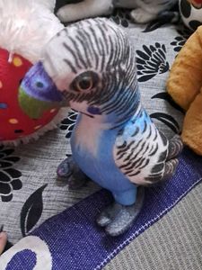 Vintage Budgie Plush Toy