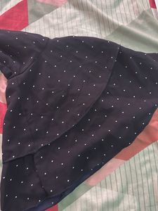 Polka Dot Bell Sleeve Top