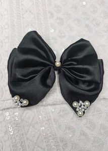 Elegant Black Bow Hair Clip