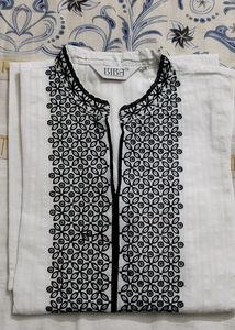 Biba Brand Kurta For Ladies In White Colour