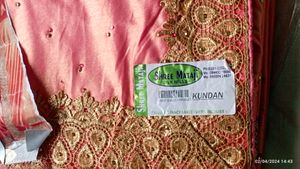 Designer Saree With Full Stone Work