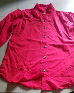 Red Shirt Cum Top