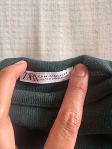 Green Sleeveless Top