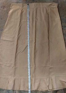 Vintage Pleated Beige Petticoat