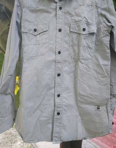 GStar Raw Double Pocket Cargo Light Grey Shirt
